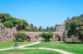 D`Amboise Gate and Medieval Moat. Rhodes, Greece.