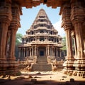 d ancient temple a majestic ancient temple complex with intric