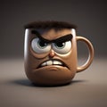 3d Angry Face Mug In Bill Gekas Style