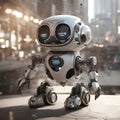 3d animated adorable cute and futuristic robot pet or helper image wallpaper movie poster cartoon