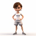 3d Animated Cartoon Realism: Jennifer - Young Female Player