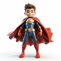 Crimson And Bronze 3d Superhero Boy Illustration