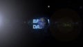 3D animated rotation planet earth with earth day inscription.