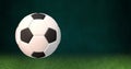 3D animation seamless loop of soccer ball rotating 360. FIFA World Cup inro or advertising