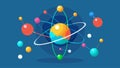 A 3D animation showcasing the vibrations and movements of atoms in a molecule giving a dynamic view of its bonds and Royalty Free Stock Photo