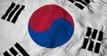 3d animation of South Korean flag