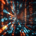 A 3D animation of a visionary bug morphed with a digital computer featuring an intricate circuit pattern
