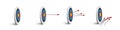 3d archery target with arrows set, isometric view vector illustration. Realistic isolated dartboard collection with