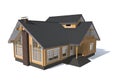 3D architecture model house Royalty Free Stock Photo
