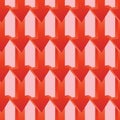3d arrow down red seamless pattern Royalty Free Stock Photo
