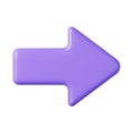3d Arrow pointer, mouse cursor. Royalty Free Stock Photo
