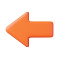 3d Arrow pointer, mouse cursor. Royalty Free Stock Photo