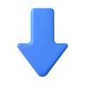 3d Arrow pointer, mouse cursor. Royalty Free Stock Photo