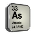 3d Arsenic element Royalty Free Stock Photo