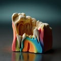 3D artificial model of the human gingiva without the tooth