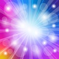 Abstract Background Color with magic light bokeh effect. Royalty Free Stock Photo