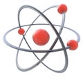 3d atom symbol Royalty Free Stock Photo