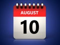 3d 10 august calendar