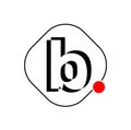 3d B brand name initial letter illustrative icon