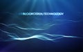 3D Background blockchain technology vector illustration