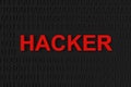 Hacker background. 3D rendering Royalty Free Stock Photo