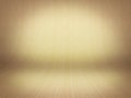 Realistic 3D presentation empty room - wood parket background Royalty Free Stock Photo