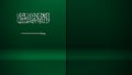 3d background with flag of SaudiArabia Royalty Free Stock Photo