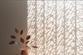 3d background product beauty skincare cosmetic decoration interior luxury wall wallpaper pattern design leaf colorful pastel beige