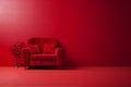 3d background in red colors. series of backgrounds for design. copy space