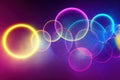 3d background with vibrant neon colors, dynamic render shape.