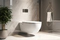 3d background wall beige sunlight floor tile granite bathtub white holder paper tissue bidet partition glass reeded flush dual se