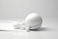 3d background in white colors. series of backgrounds for design. copy space