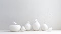 3d background in white colors. series of backgrounds for design. copy space