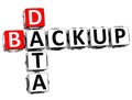 3D Backup Data Crossword Royalty Free Stock Photo