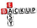 3D Backup Data Crossword Royalty Free Stock Photo