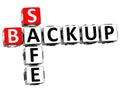 3D Backup Data Crossword Royalty Free Stock Photo