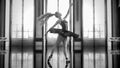 3D Ballerina in light classic pointe shoes and ballet tutu