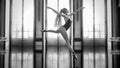 3D Ballerina in light classic pointe shoes and ballet tutu
