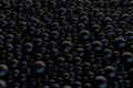 3d Balls Background. Glossy Spheres with Shadows.