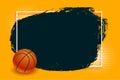 3d basketball championship sporty background with text space vector