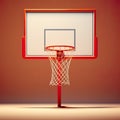 3D basketball hoop, capturing the essence of sports, competition, and the thrill of slam dunks. Royalty Free Stock Photo