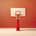 3D basketball hoop, capturing the essence of sports, competition, and the thrill of slam dunks. Royalty Free Stock Photo