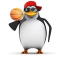 3d Basketball penguin