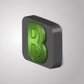 3d BB letter design square logo template for business and corporate identity