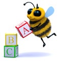 3d Bee alphabet