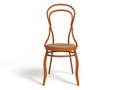 3D bentwood chair Royalty Free Stock Photo