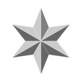 3d beveled star