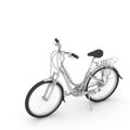 3d Bicycle isolated on white background Royalty Free Stock Photo