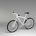 3d Bicycle isolated on white background Royalty Free Stock Photo