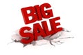 3d big sale text Royalty Free Stock Photo